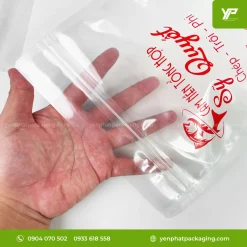 Túi zip trong suốt đáy đứng | In ấn theo yêu cầu, Giá tốt 20 319