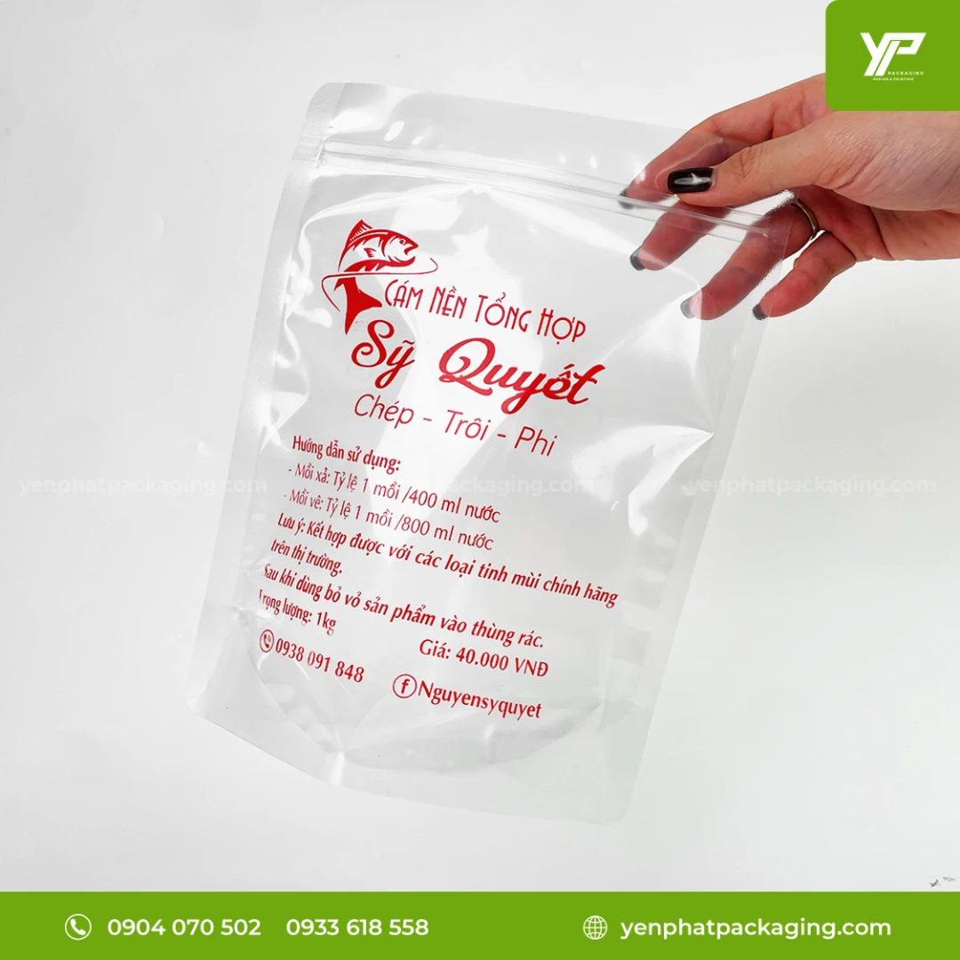 Túi zip trong suốt đáy đứng | In ấn theo yêu cầu, Giá tốt 2 Túi zip trong suốt đáy đứng | In ấn theo yêu cầu, Giá tốt - Ảnh 2