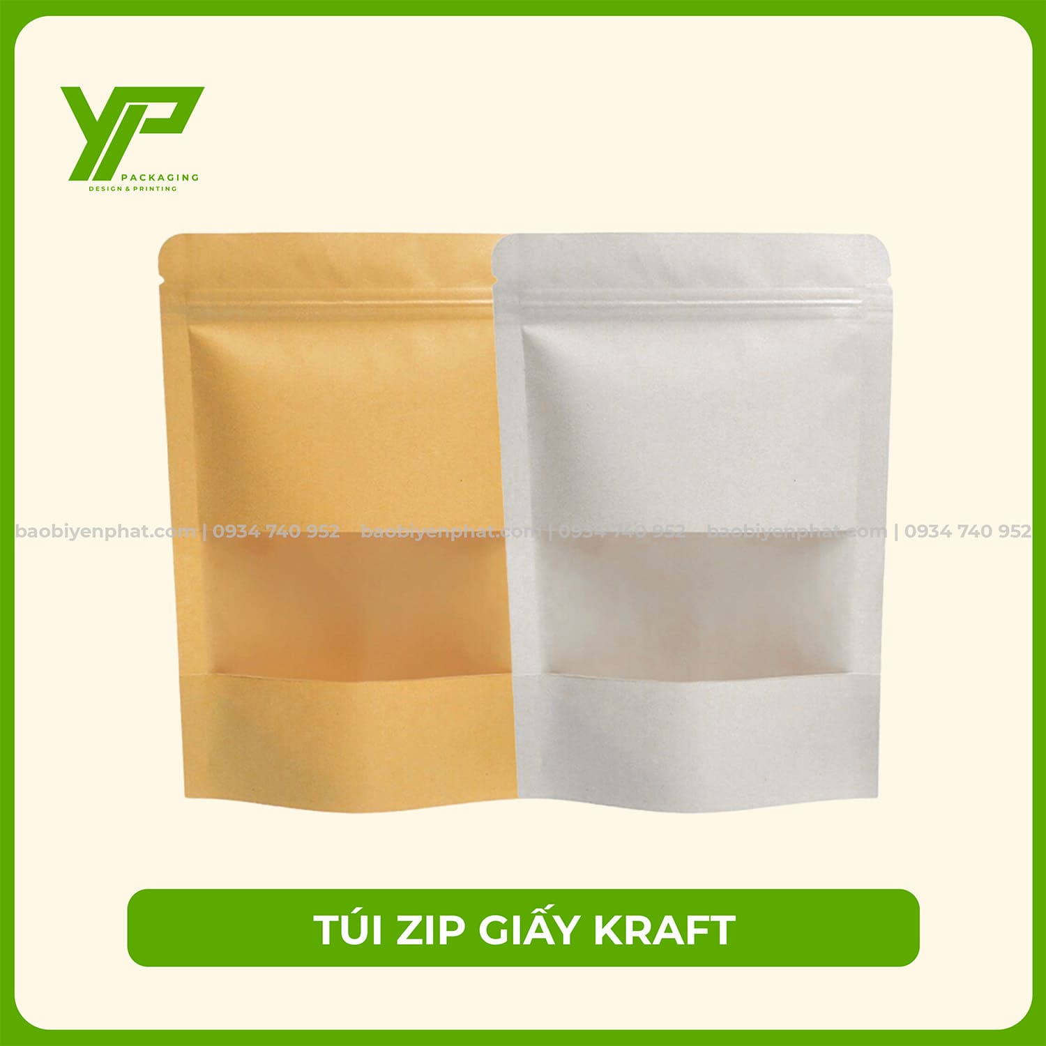 Túi zip giấy kraft