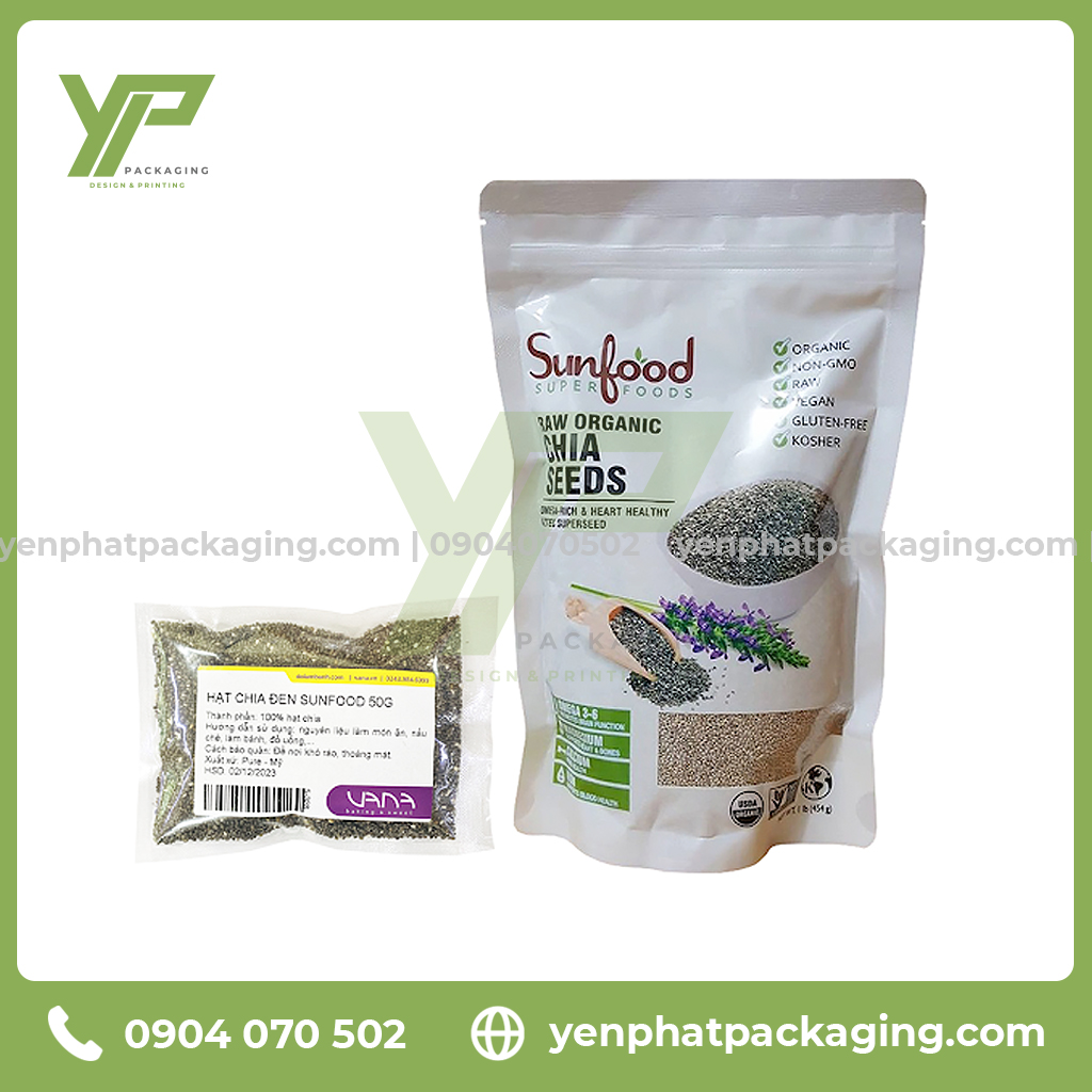Bao bì hạt chia in màng ghép