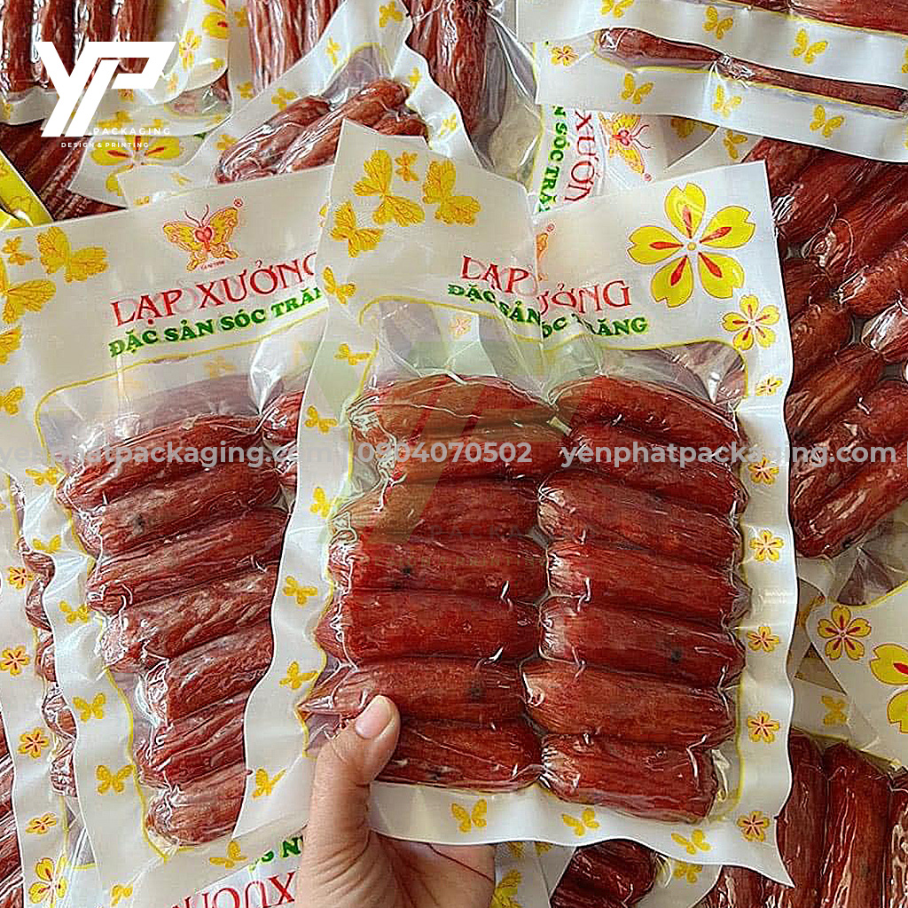 Yến Phát nhận in túi đựng lạp xưởng theo yêu cầu, số lượng ít