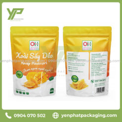 Bao bì bánh kẹo 13 tui zip ghep mang san pham xoai say deo
