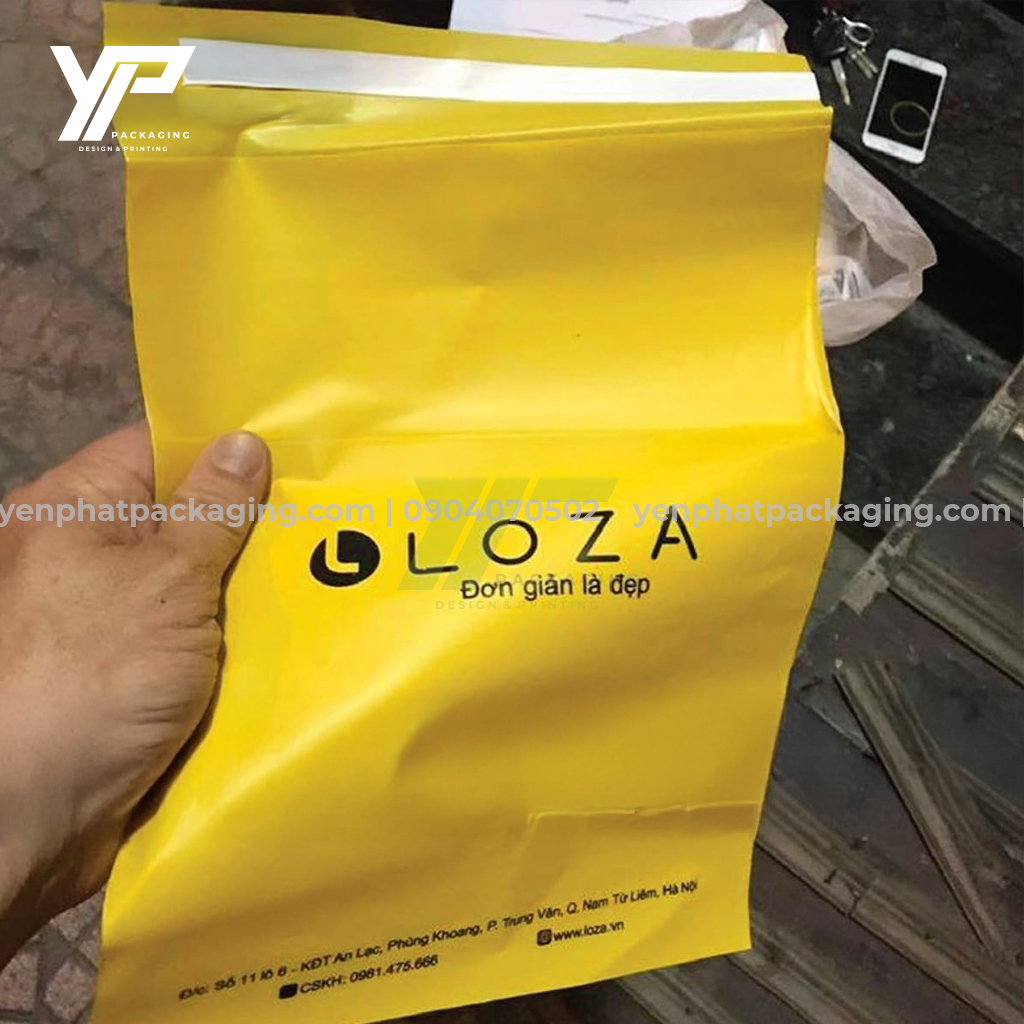 Túi niêm phong in ấn logo thương hiệu theo yêu cầu