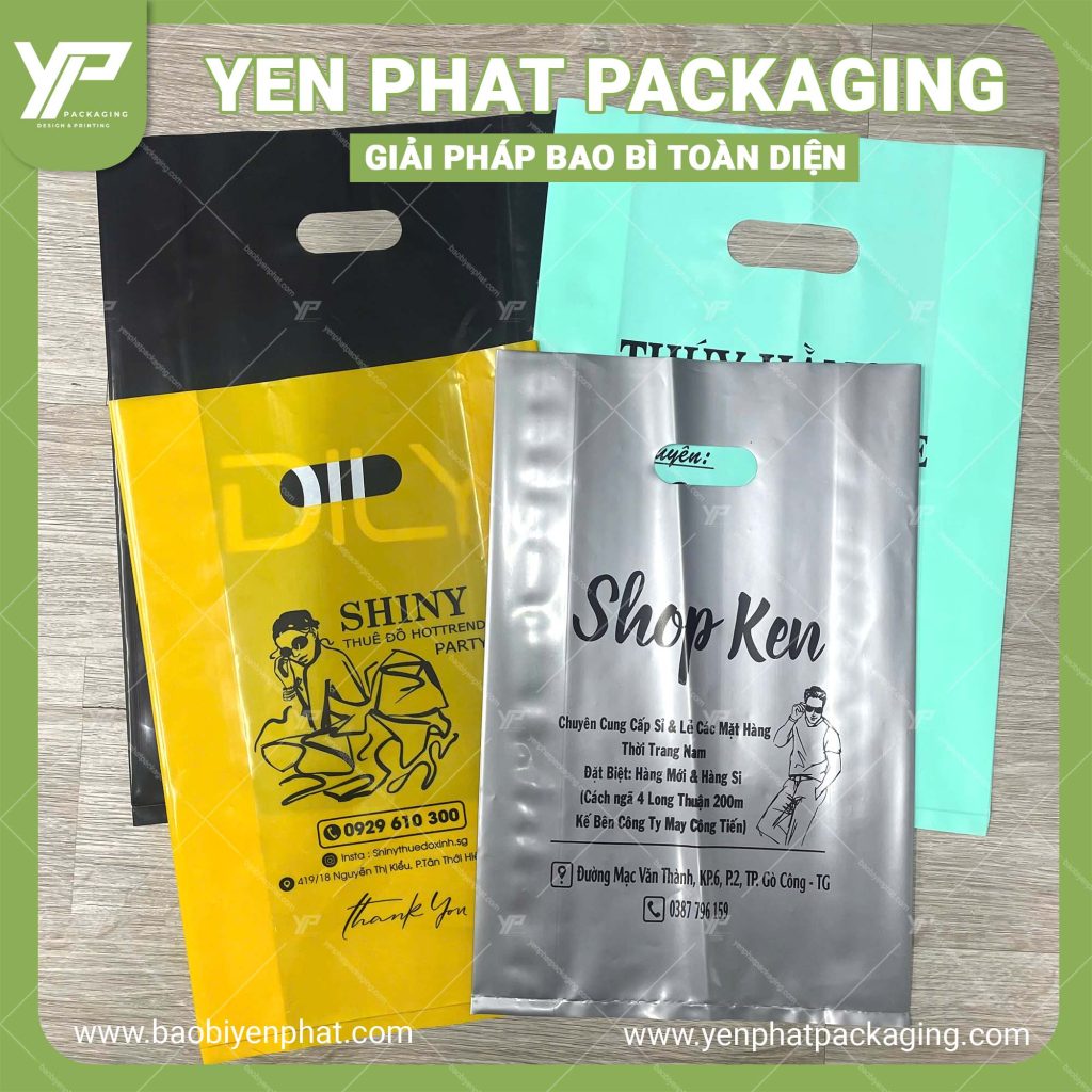 Túi xoài chất liệu với ưu điểm dẻo dai, bề mặt láng mịn, dễ dàng in ấn đẹp mắt