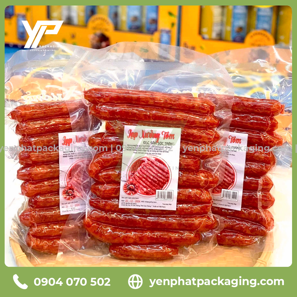 Bao bì lạp xưởng hút chân không giá xưởng - Yến Phát Packaging