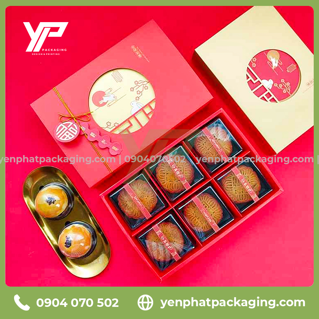 Mẫu bao bì bánh trung thu dành cho quà tặng doanh nghiệp xu hướng 2025