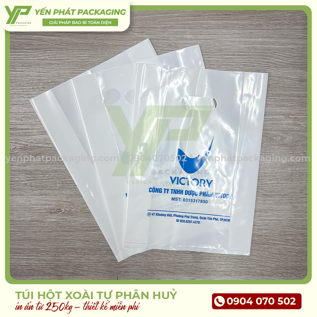 Túi hột xoài tự phân huỷ in ấn giá rẻ tại Yến Phát Packaging