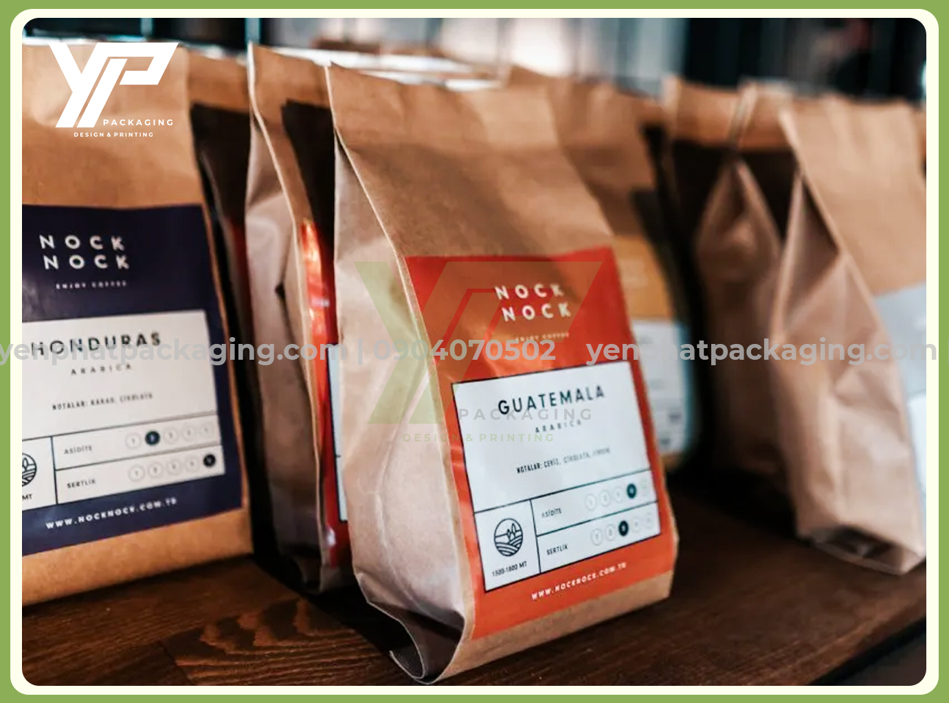 Xu hướng thiết kế bao bì thực phẩm thân thiện với môi trường thường thấy ở bao bì cà phê