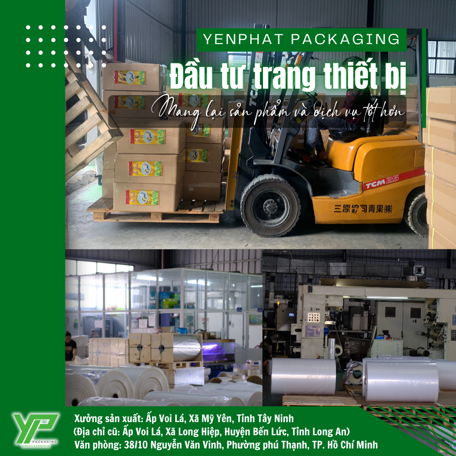 Xưởng in bao bì Yến Phát quy mô lớn với trang thiết bị hiện đại