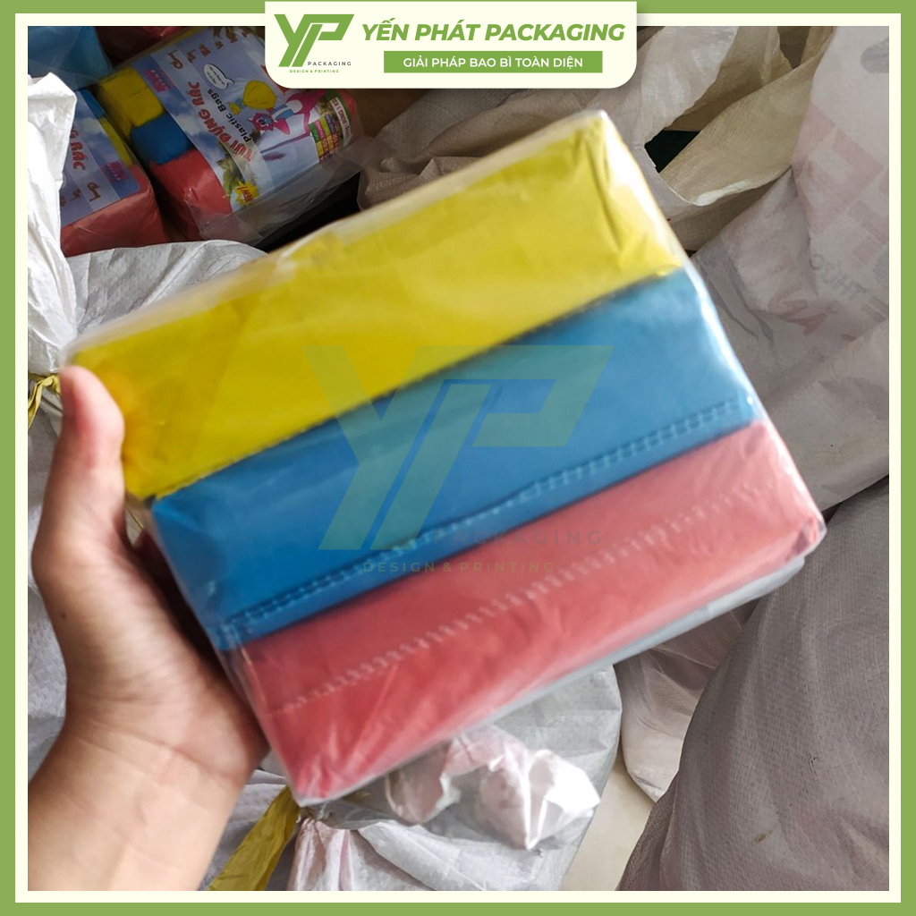 1 cuộn túi đựng rác bao nhiêu cái? Túi rác cuộn nhiều màu