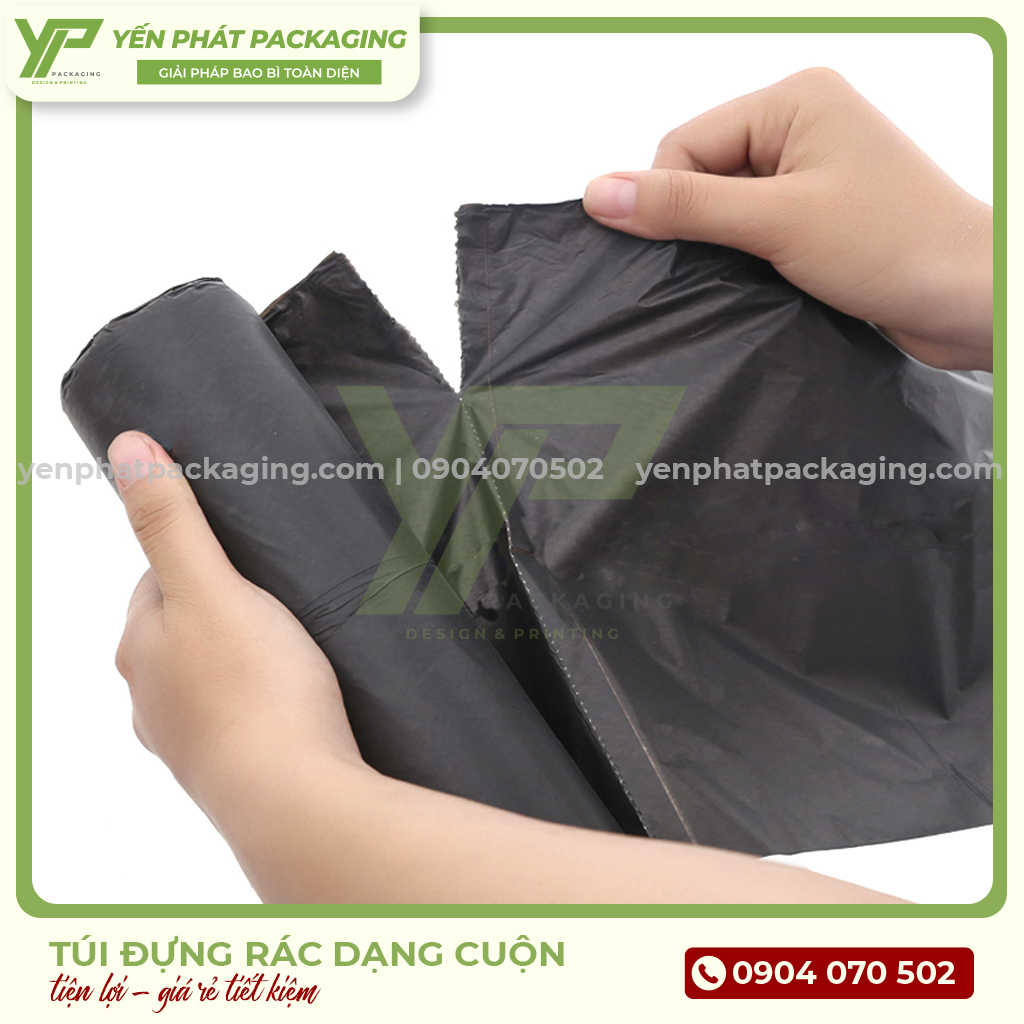 Túi đựng rác dạng cuộn tiện lợi, tiết kiệm