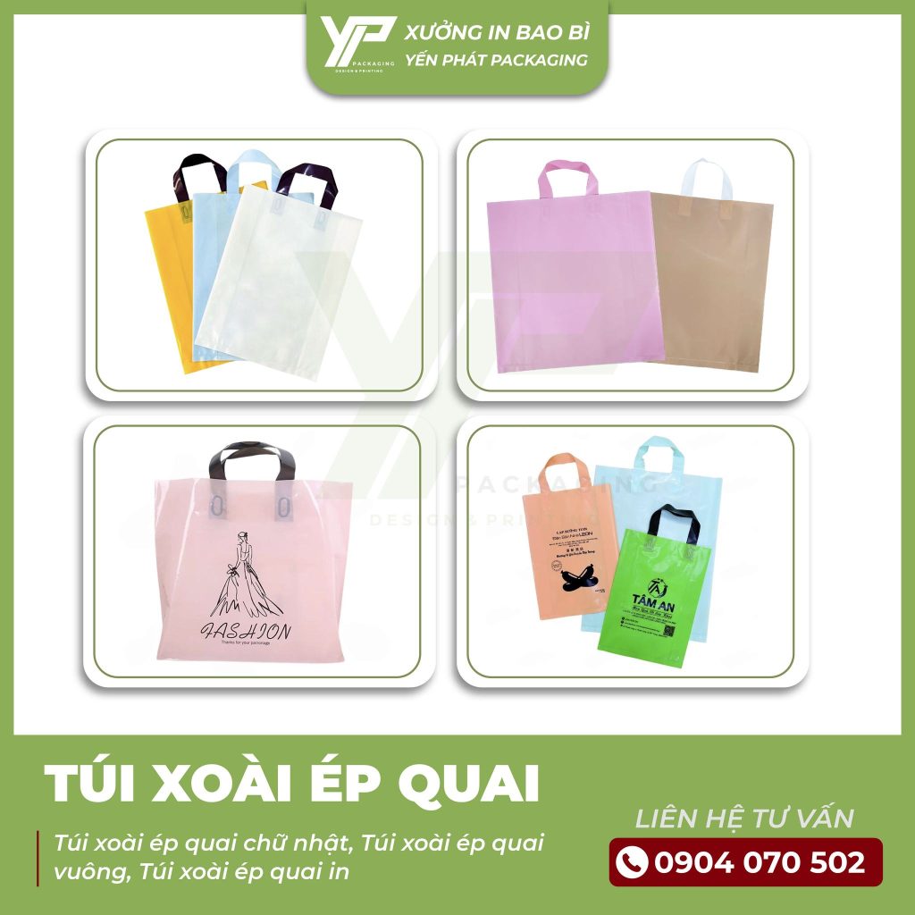 Túi xoài ép quai đủ màu đủ kích thước tiêu chuẩn