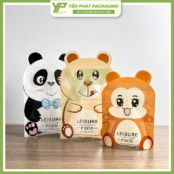 tui zip day dung hinh gau dung banh keo du size gia si hcm yen phat packaging