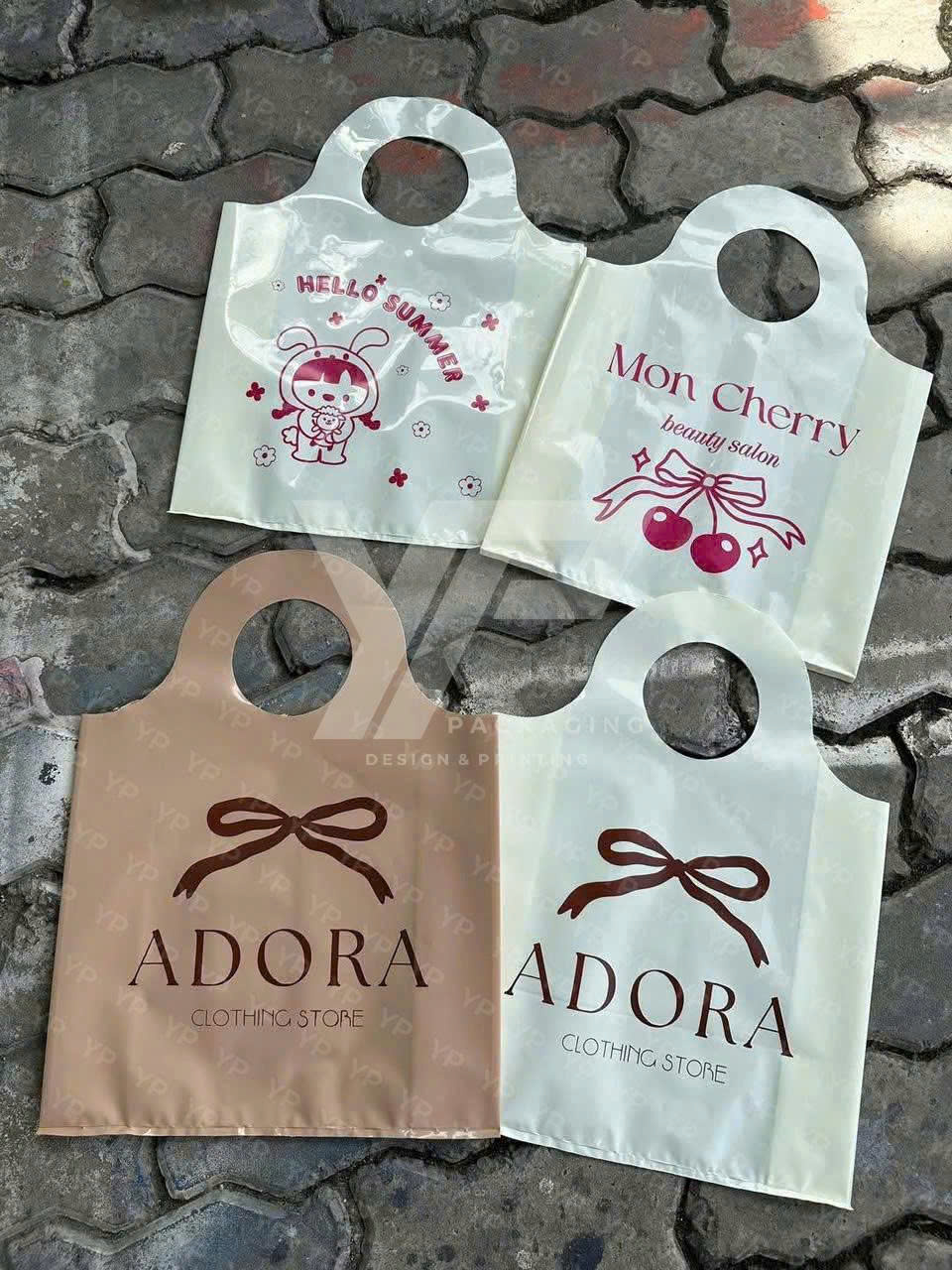 Yến Phát nhận in túi hột xoài pe quai xách tròn giá gốc tận xưởng, tối thiểu từ 10kg