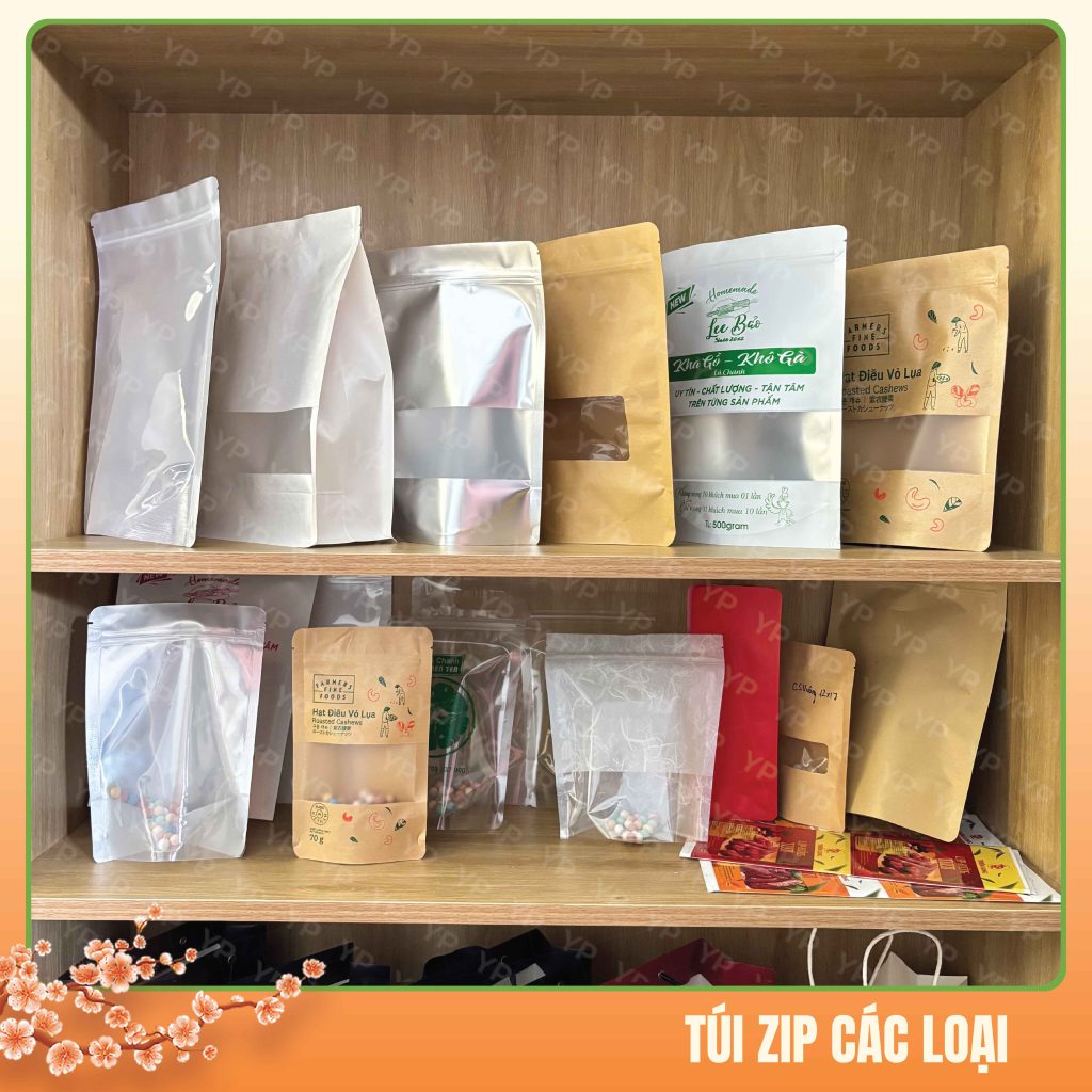Túi zip đựng thực phẩm đủ mẫu đủ size