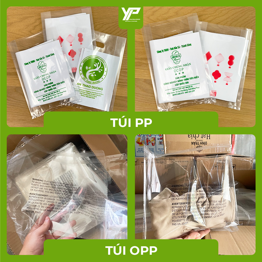 Nên Chọn Túi PE Hay PA? So Sánh Loại Bao Bì Nào Tốt Nhất Cho Sản Phẩm Của Bạn? 5 tui opp pp