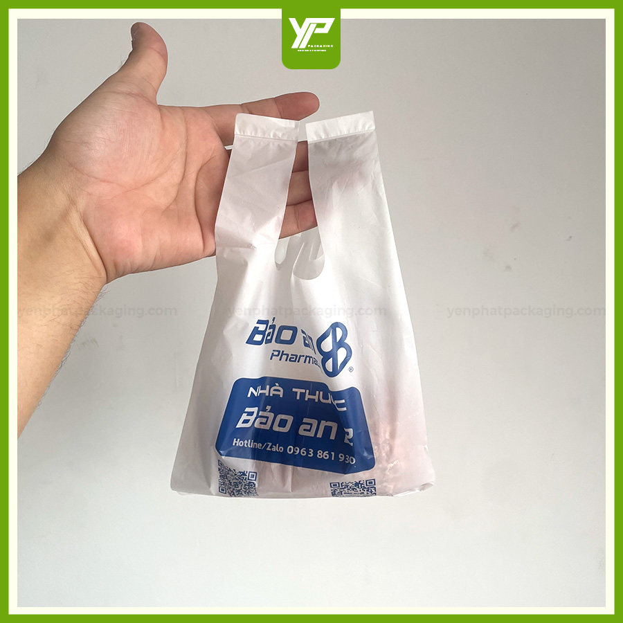 TÚI QUAI SỮA - TÚI NILON 2 QUAI ĐỦ KÍCH THƯỚC IN ẤN TỪ 10KG 8 tui quai sua dung thuoc